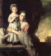 REYNOLDS, Sir Joshua Georgiana,Countess spencer,and Her daughter Georgiana,Later duchess of Devonshire china oil painting reproduction